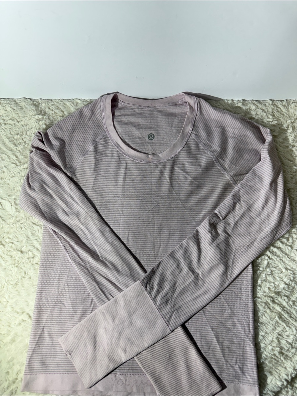 lululemon athletica Men's Long Sleeve Crew in Pale Lavender